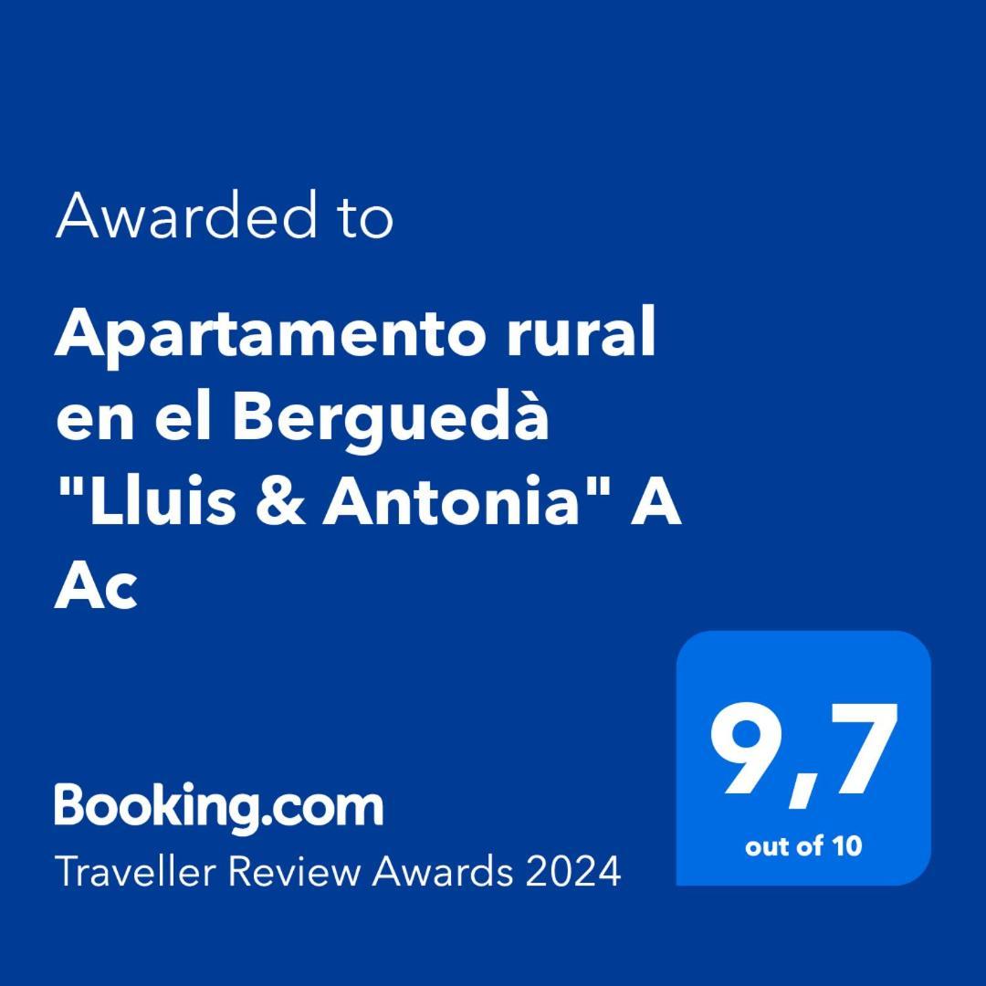 Apartamento Rural En El Bergueda "Lluis & Antonia" A Ac Sant Jordi de Cercs Eksteriør bilde